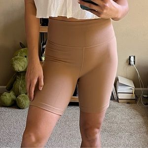 Aritzia TNA Beige Biker Shorts